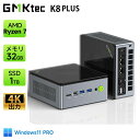 【クーポンで75,000円】GMKtec AMD Ryzen7 8845HS 32G+1T Windows11 Pro Mini pc 基本クロック5.1G MAX5.0G 小型pc DDR5 PCIe 4.0 M.2 2280 WiFi6 BT5.2 Oculink×1 2.5Gbps LAN ミニパソコン 小型pc ミニパソコン 4画面同時出力 8K k8plus ミニpc ゲーミングPC